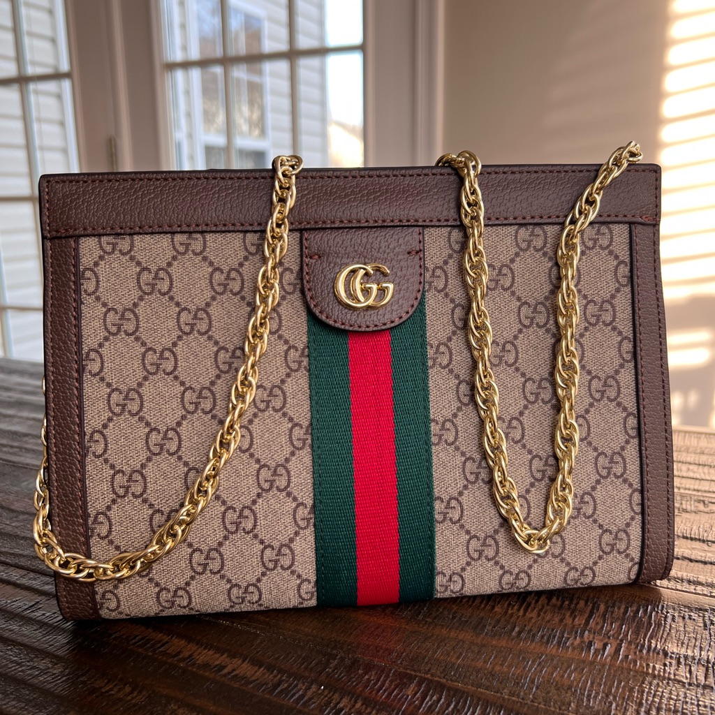 Gg Crossbody Bag With Chain Straps Small Ophidia